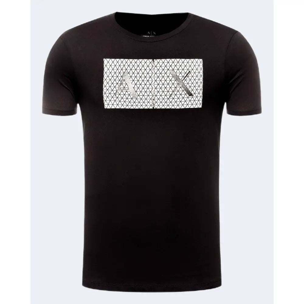 Armani Exchange Armani Exchange Black Cotton T-Shirt