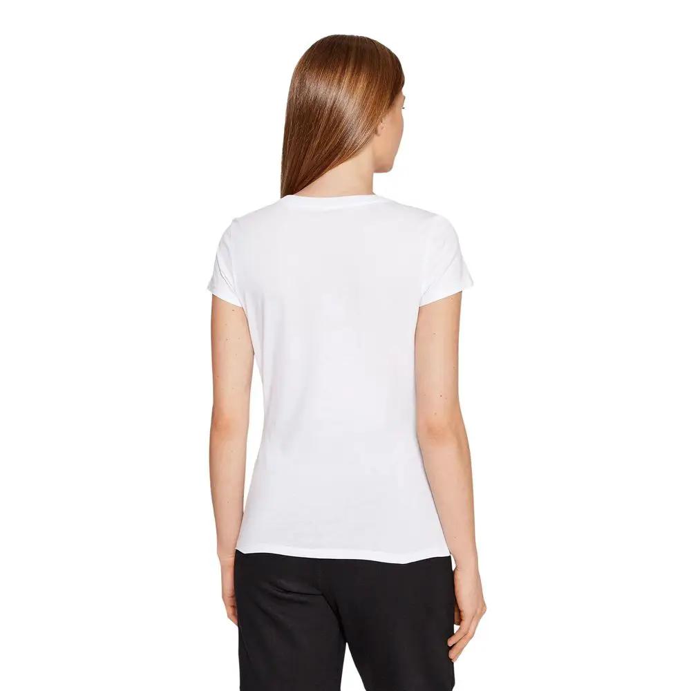 Armani Exchange White Cotton T-Shirt