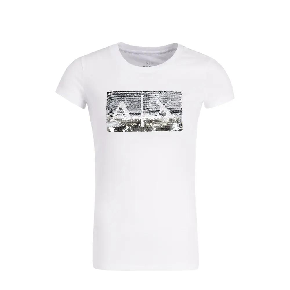 Armani Exchange White Cotton T-Shirt