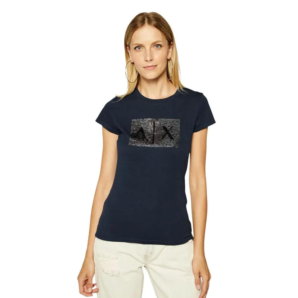 Armani Exchange Armani Exchange Blue Cotton T-Shirt