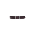 Ceinture Armani Exchange en cuir marron coupe classique