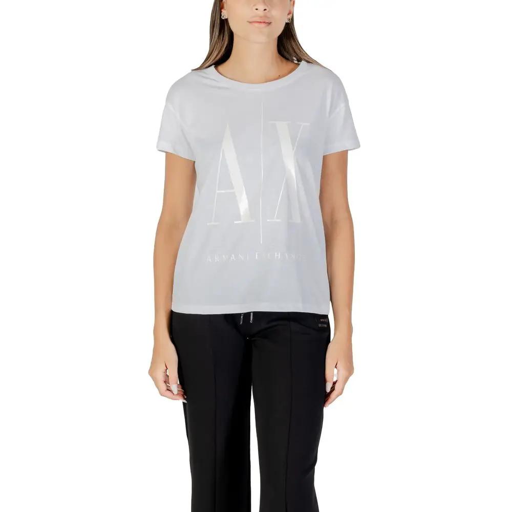 Armani Exchange Armani Exchange White Cotton T-Shirt