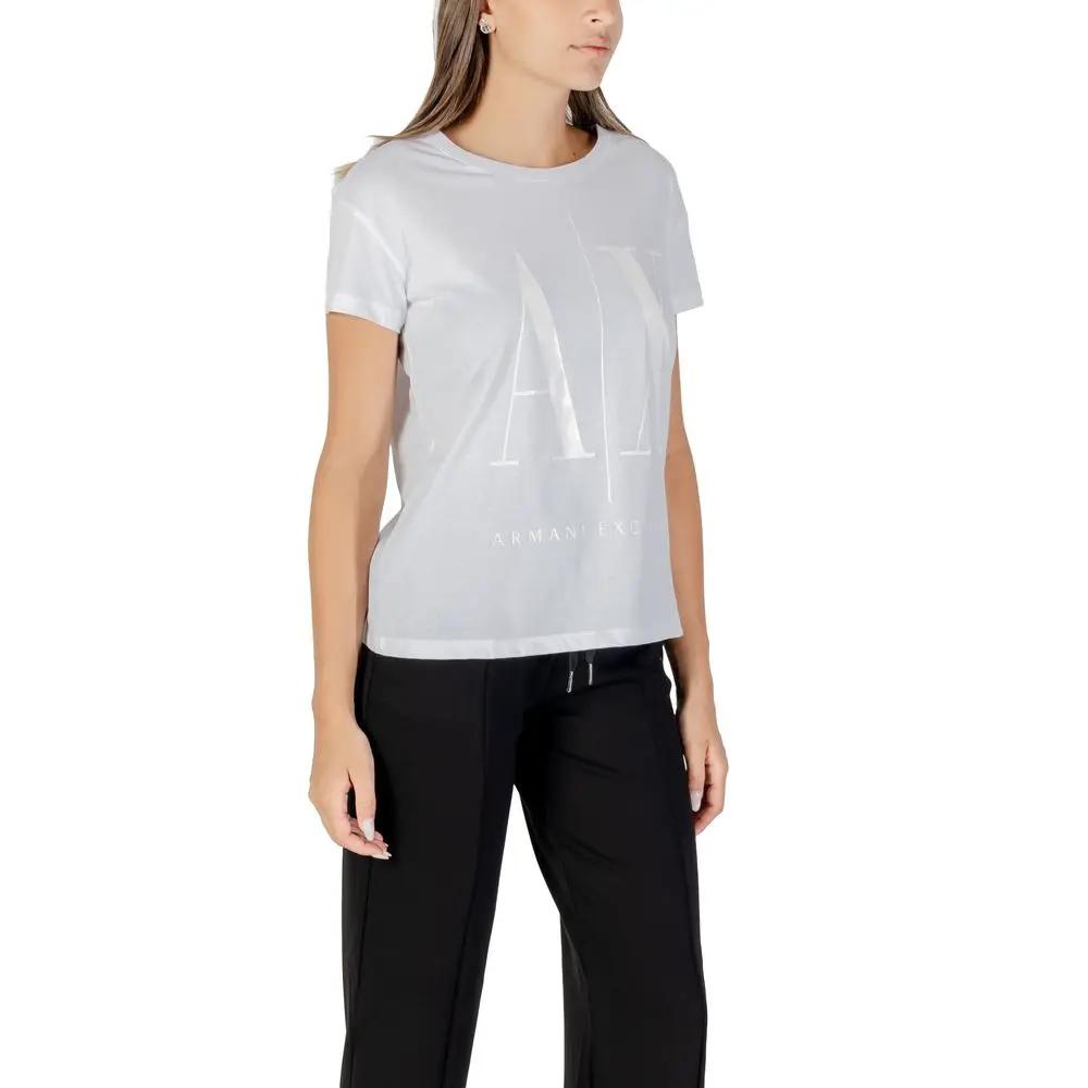 Armani Exchange Armani Exchange White Cotton T-Shirt