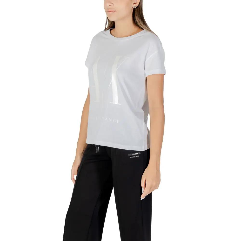 Armani Exchange Armani Exchange White Cotton T-Shirt