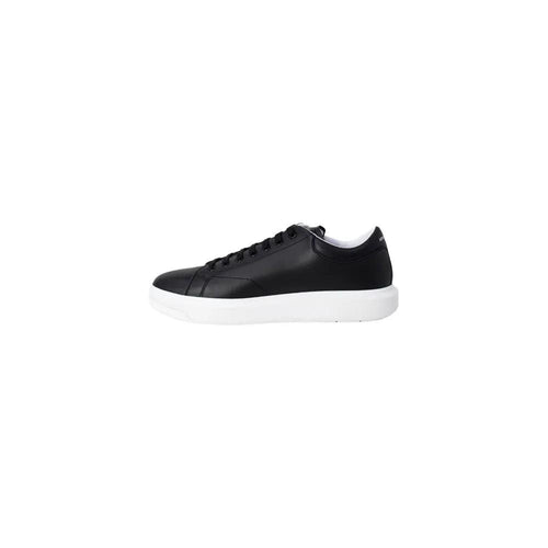 Armani Exchange Armani Exchange Black Leather Low Top Sneakers
