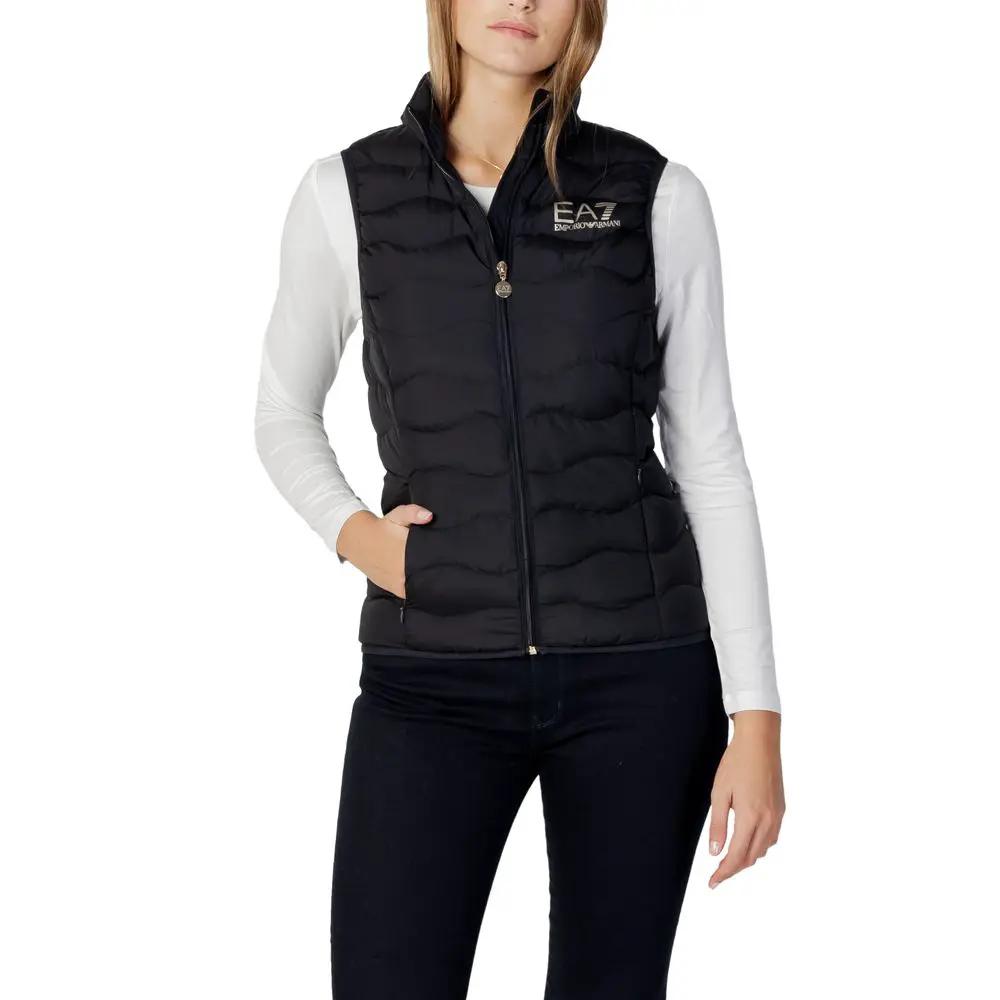 EA7 Emporio Armani EA7 Emporio Armani Black Polyester Sleeveless Jacket