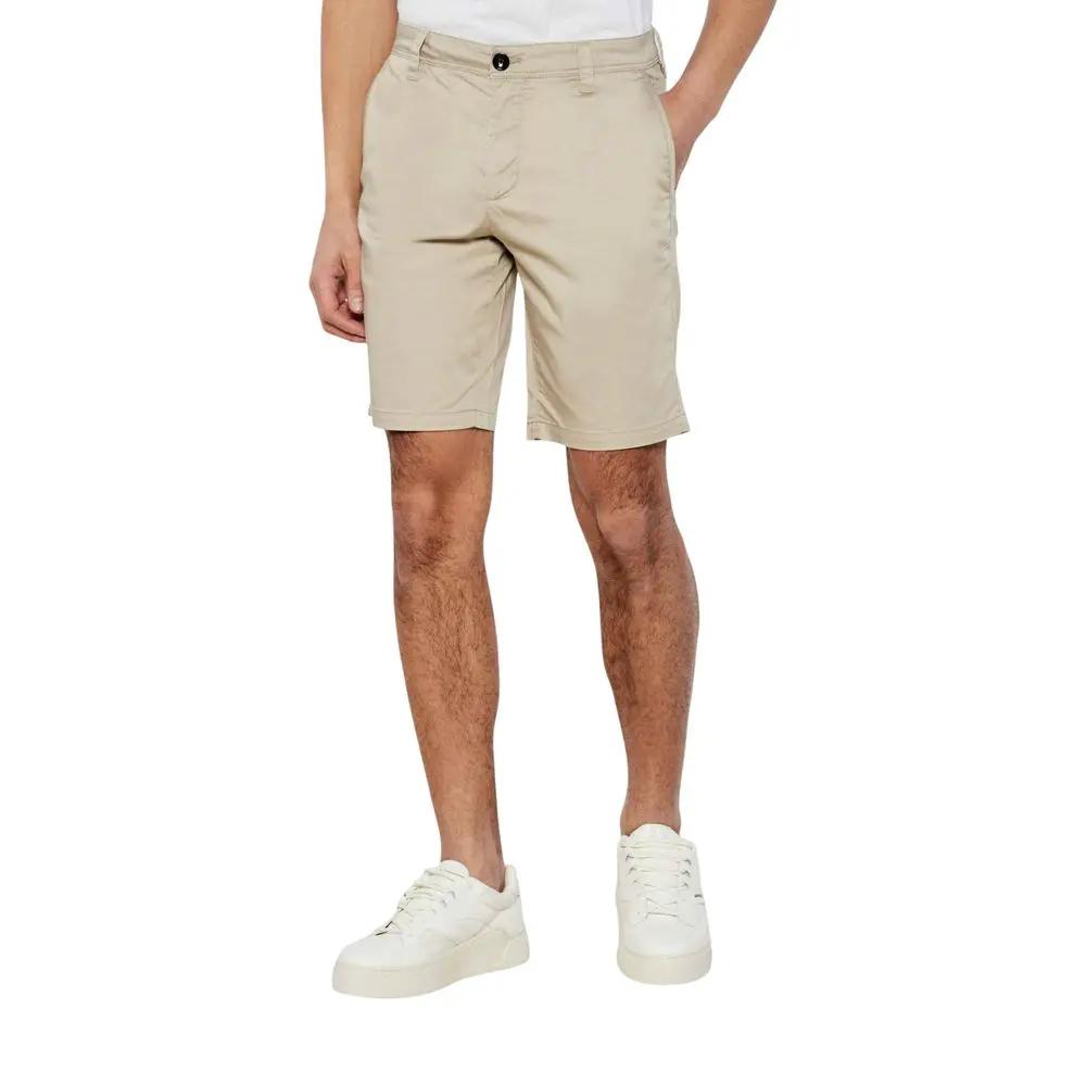 Shorts bermuda en coton beige Armani Exchange