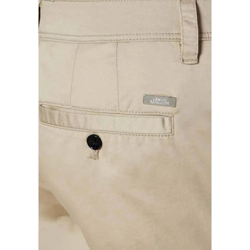 Shorts bermuda en coton beige Armani Exchange