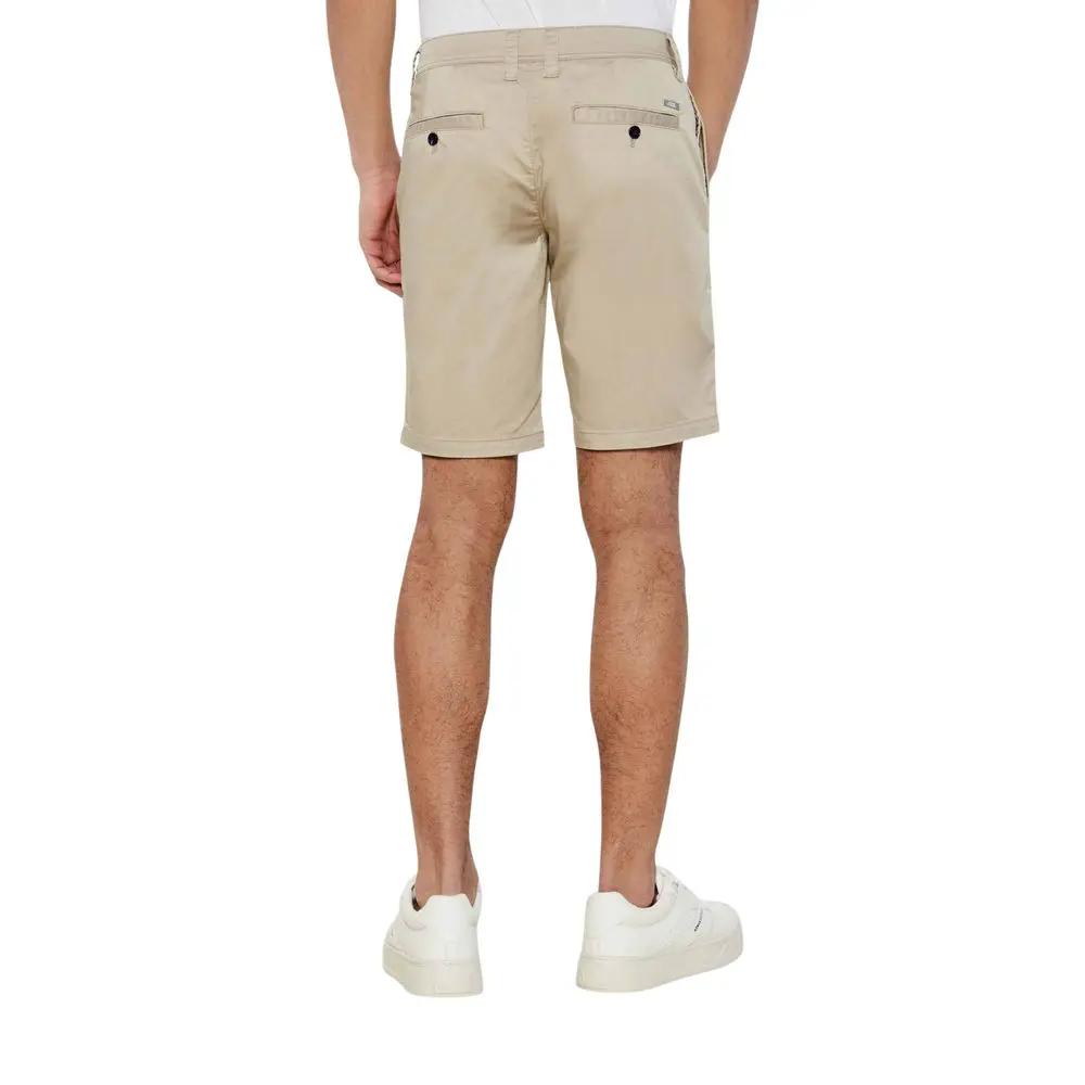 Shorts bermuda en coton beige Armani Exchange