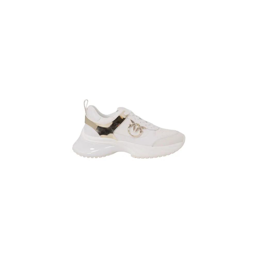 PINKO White Leather Sneakers