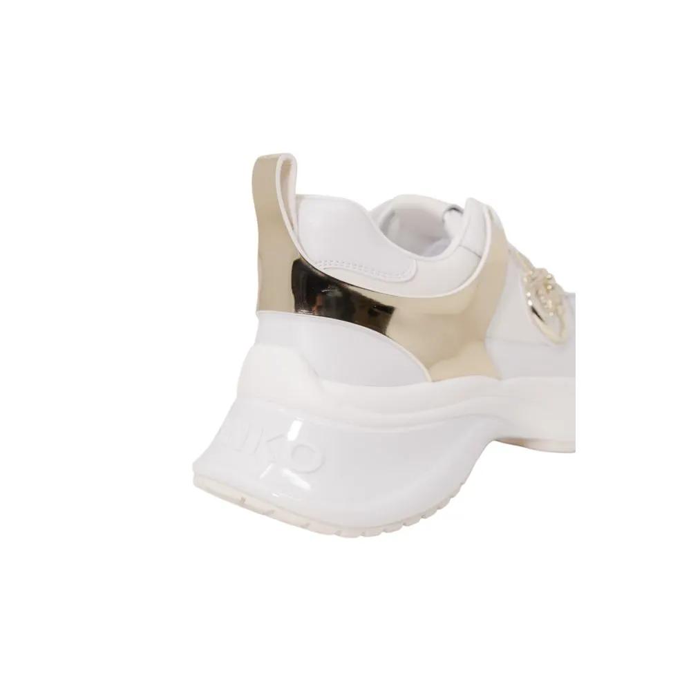 PINKO White Leather Sneakers