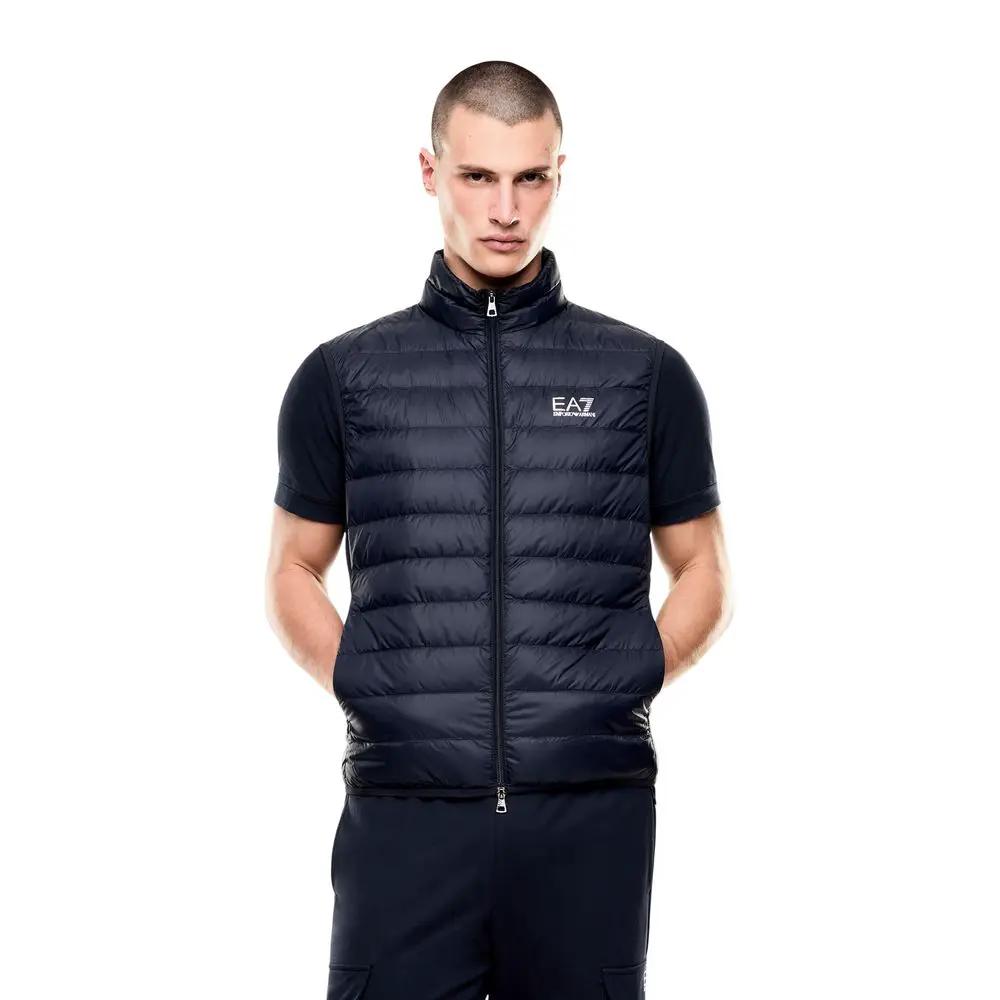 EA7 Emporio Armani EA7 Emporio Armani Blue Polyamide Sleeveless Jacket