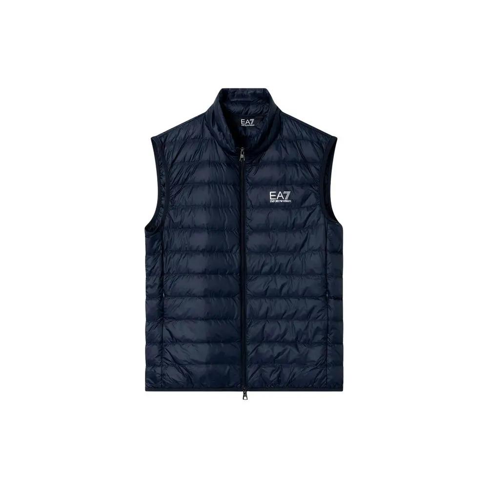 EA7 Emporio Armani EA7 Emporio Armani Blue Polyamide Sleeveless Jacket