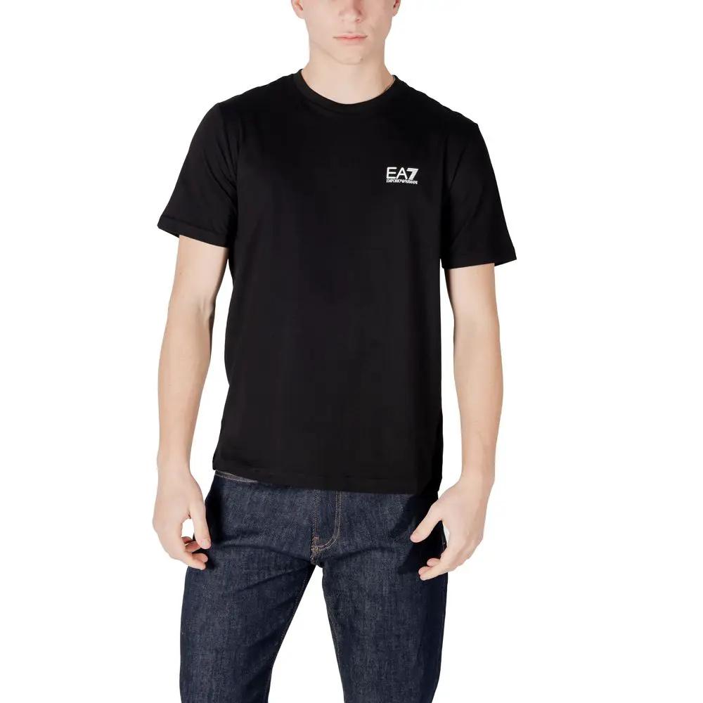 EA7 Emporio Armani Bicolor Cotton T-Shirt