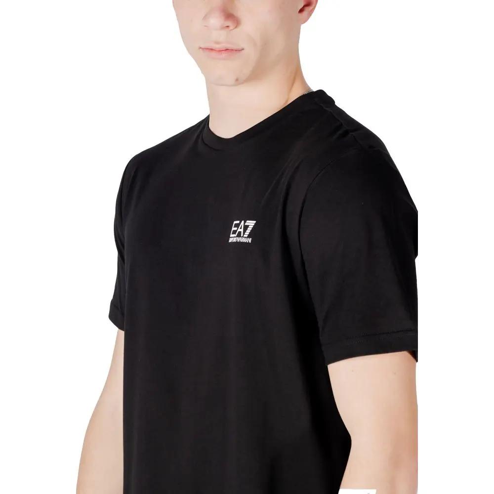 EA7 Emporio Armani Bicolor Cotton T-Shirt