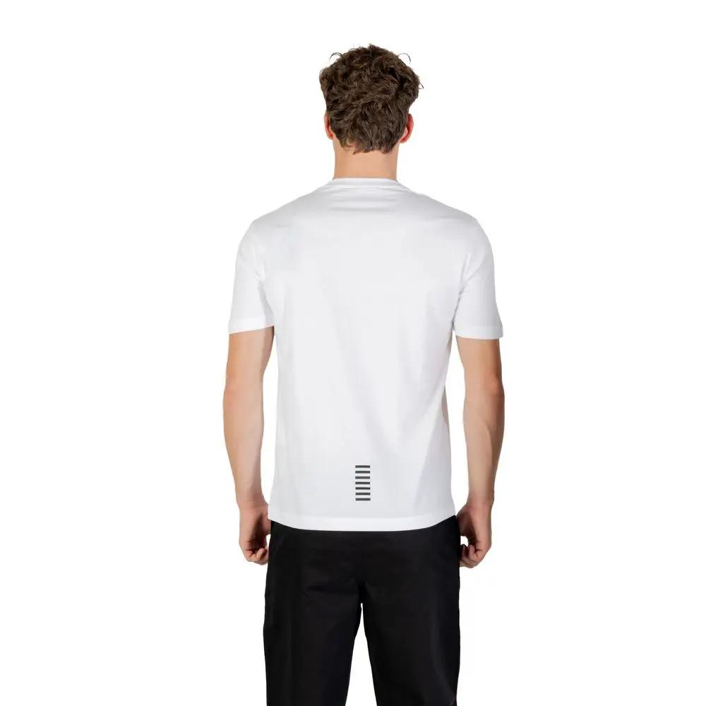T-shirt en coton blanc EA7 Emporio Armani