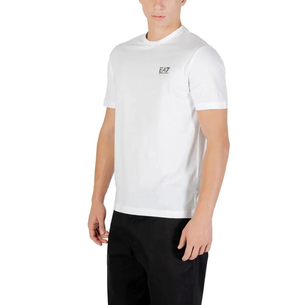 T-shirt en coton blanc EA7 Emporio Armani