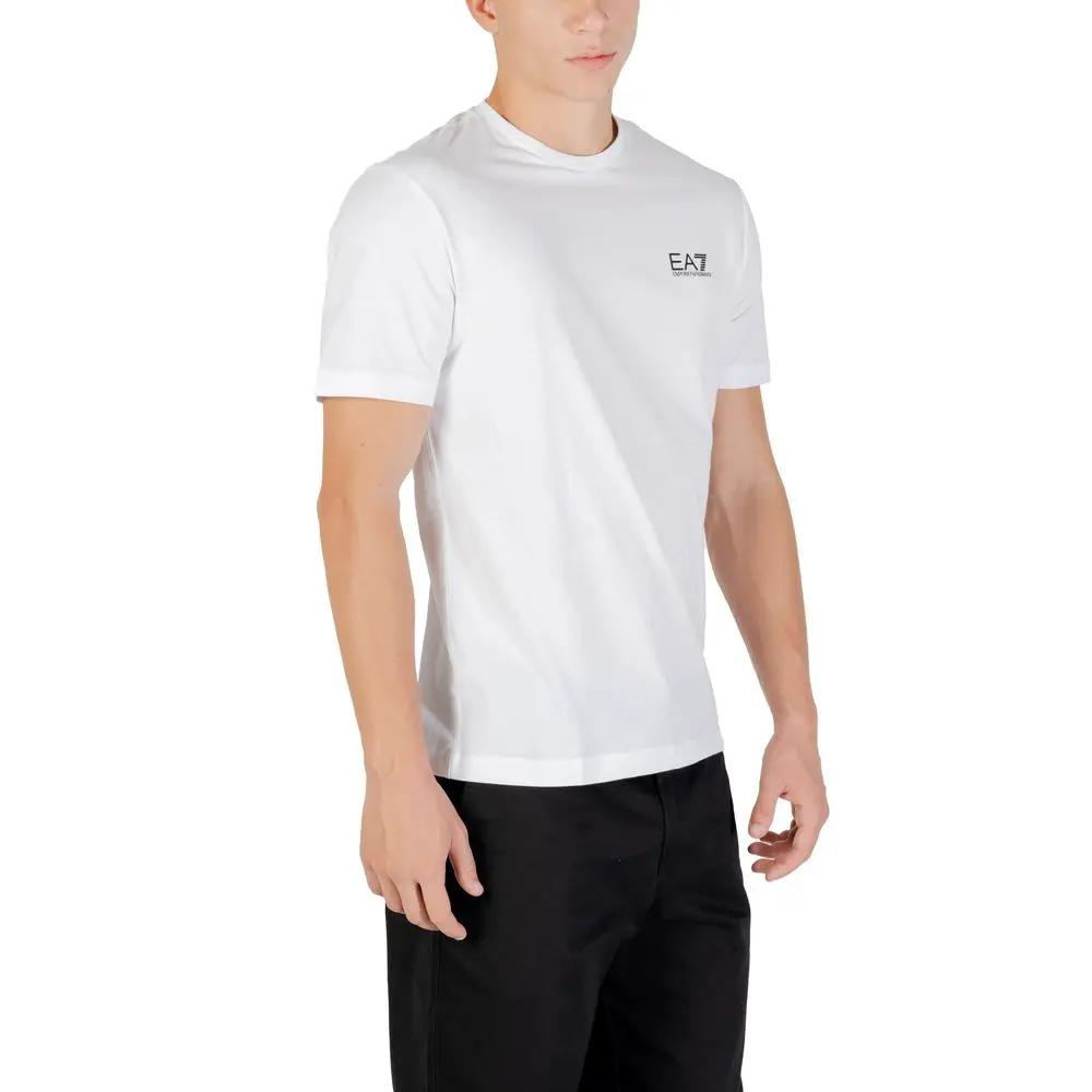 T-shirt en coton blanc EA7 Emporio Armani