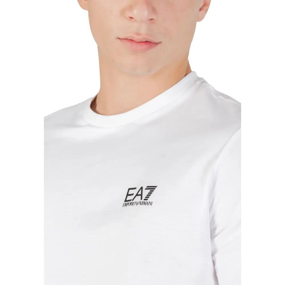 T-shirt en coton blanc EA7 Emporio Armani