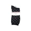 Chaussettes en coton noires et blanches Tommy Hilfiger