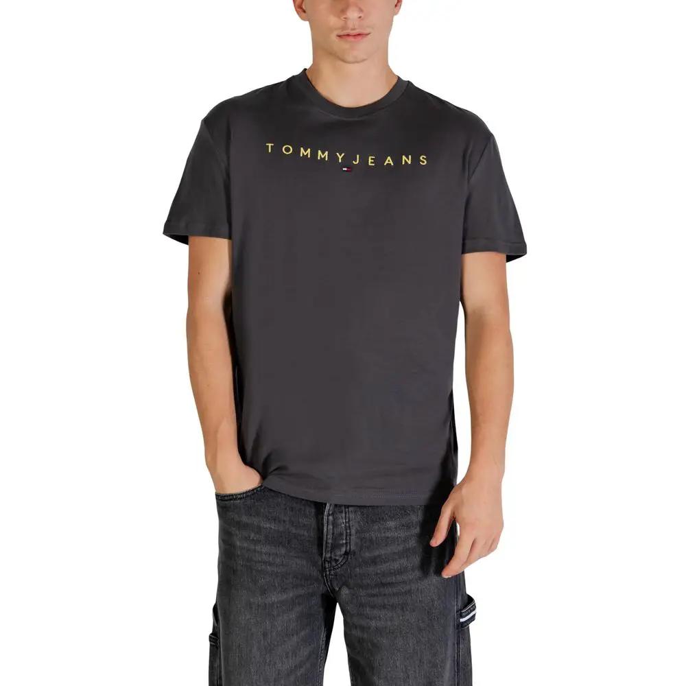 T-shirt Tommy Hilfiger Jeans en coton recyclé gris
