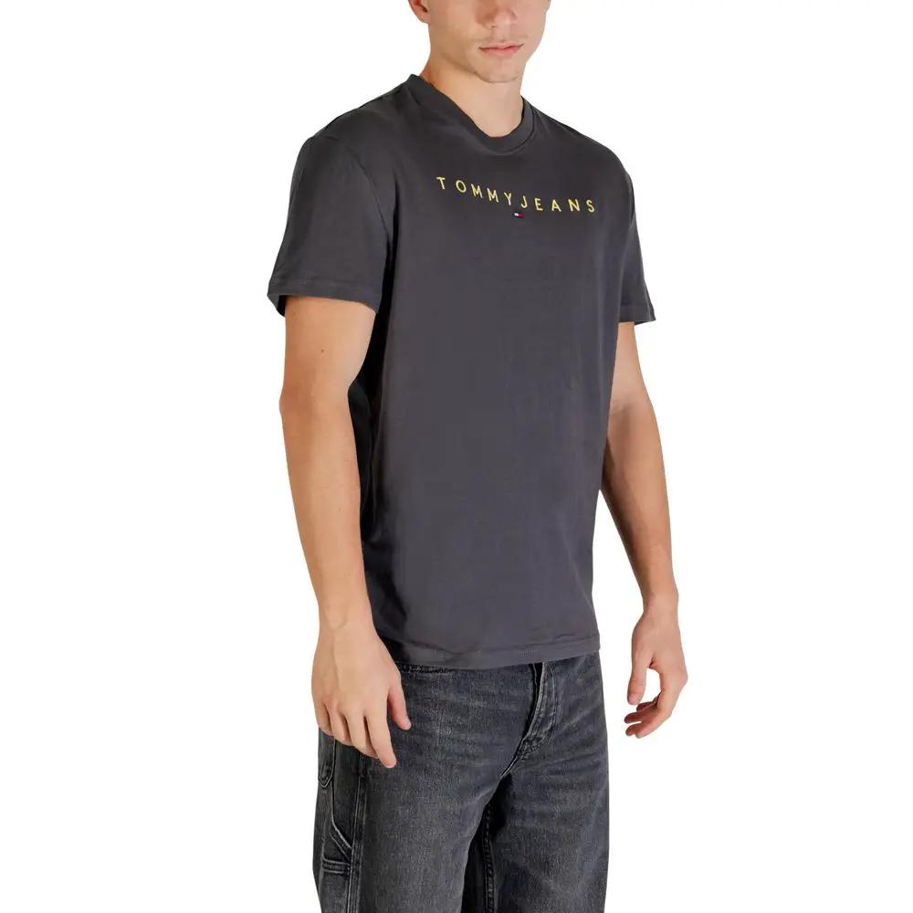 T-shirt Tommy Hilfiger Jeans en coton recyclé gris