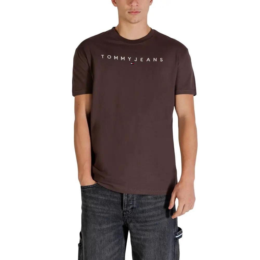 Tommy Hilfiger Jeans Tommy Hilfiger Jeans Brown Recycled Cotton T-Shirt