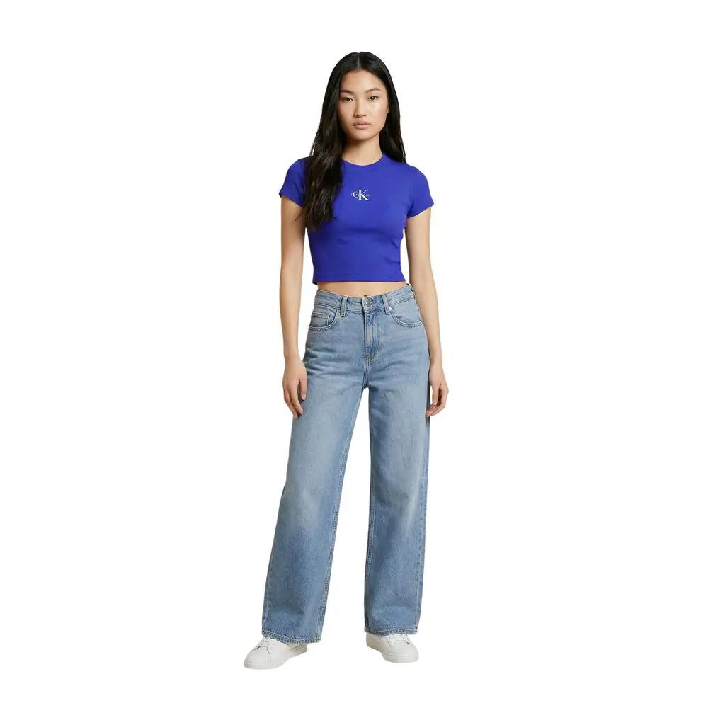 Calvin Klein Jeans Calvin Klein Jeans Blue Cotton T-Shirt
