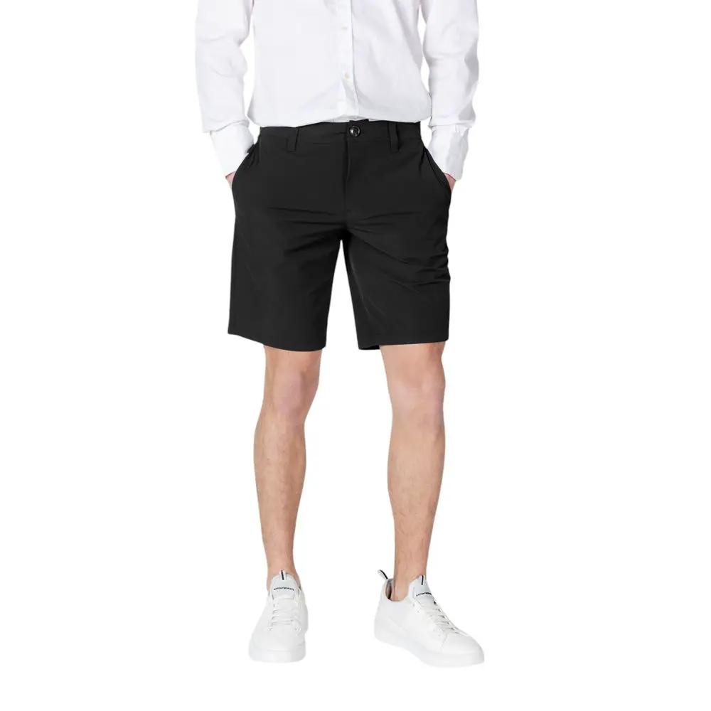 Armani Exchange Armani Exchange Black Polyamide Bermuda Shorts