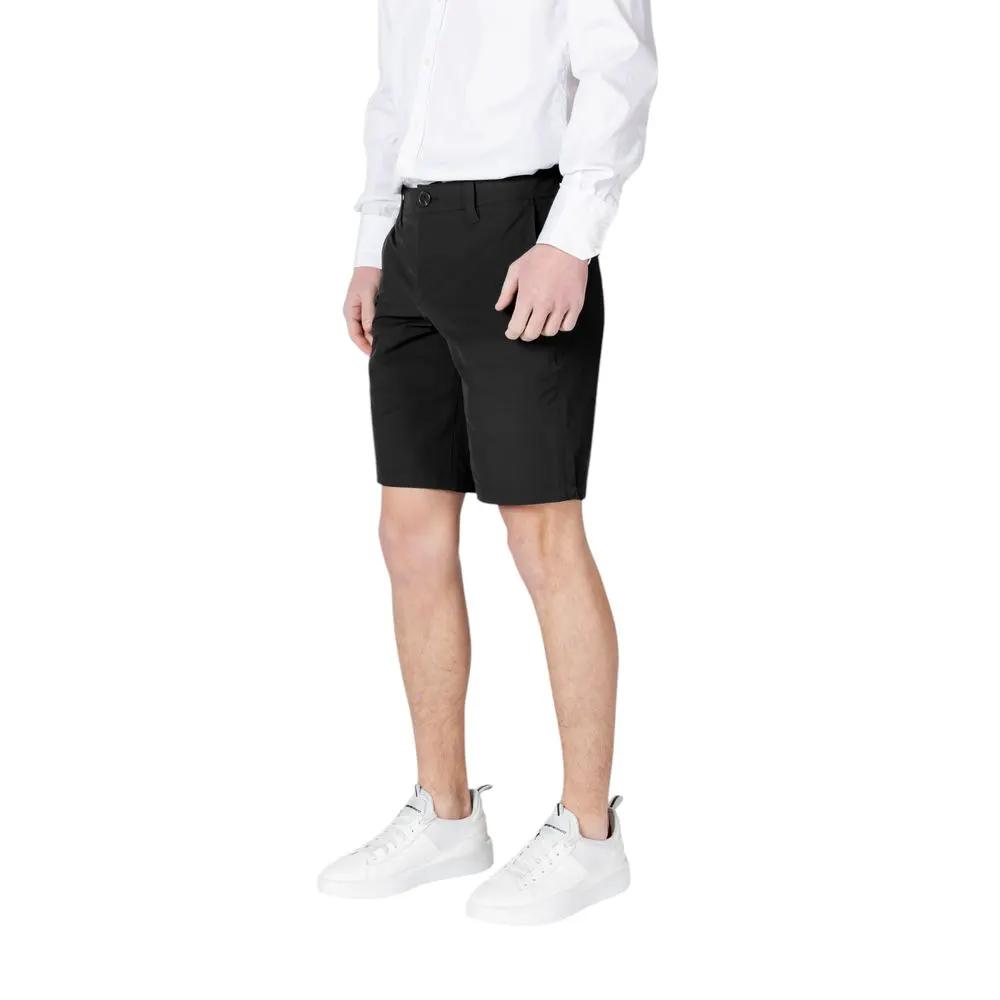 Armani Exchange Armani Exchange Black Polyamide Bermuda Shorts