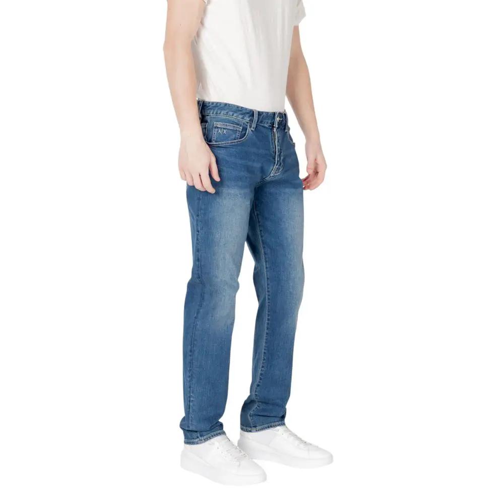 Armani Exchange Armani Exchange Blue Cotton Skinny Jeans