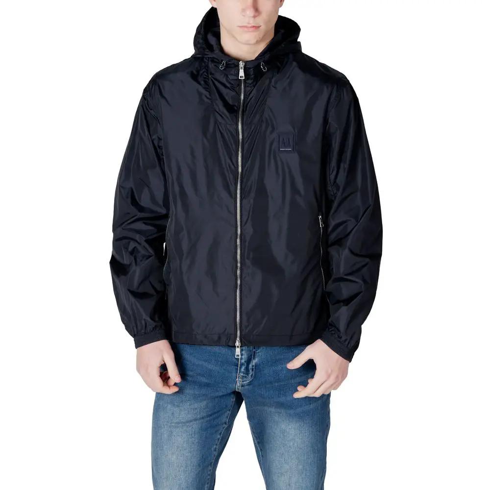 Armani Exchange Armani Exchange Blue Polyamide Shell Jacket
