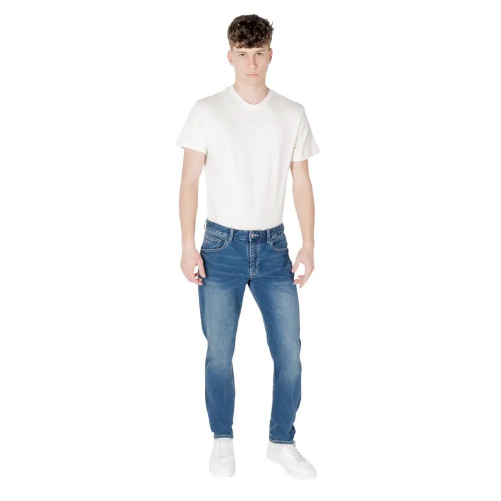 Armani Exchange Armani Exchange Blue Cotton Skinny Jeans