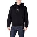 Armani Exchange Sweat à capuche noir en coton