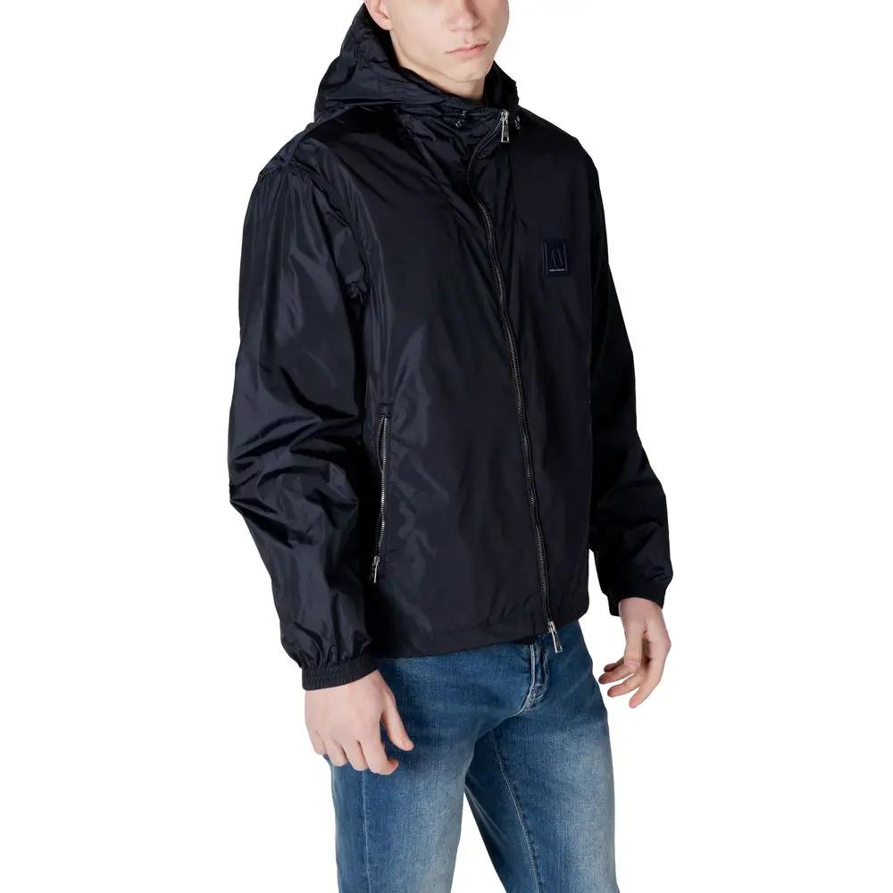 Armani Exchange Armani Exchange Blue Polyamide Shell Jacket