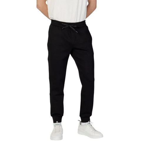 Armani Exchange Armani Exchange Black Cotton Joggers (Workout Pants)