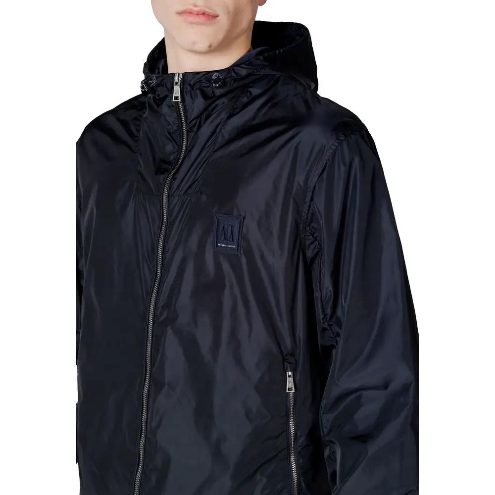 Armani Exchange Armani Exchange Blue Polyamide Shell Jacket