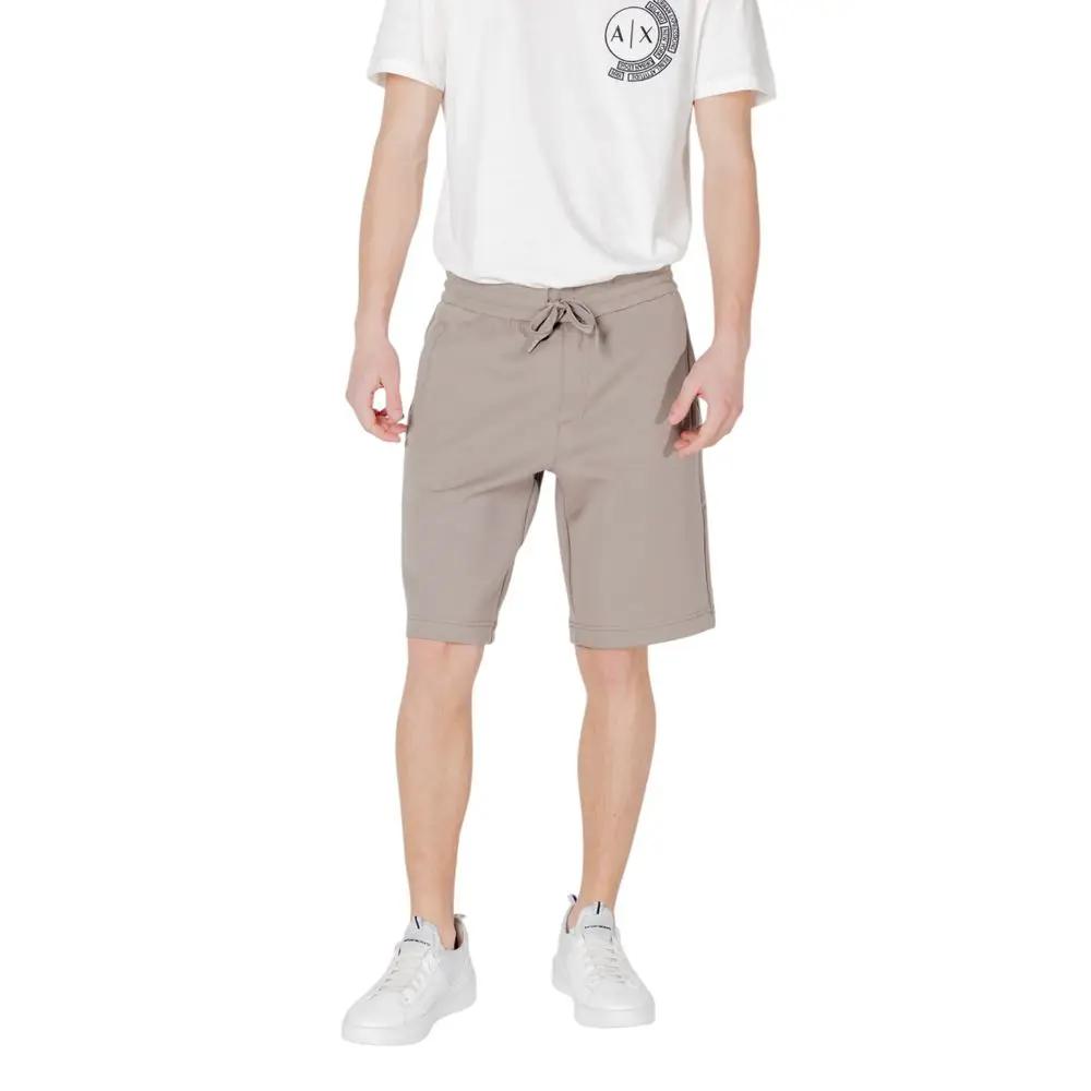Armani Exchange Armani Exchange Brown Cotton Bermuda Shorts