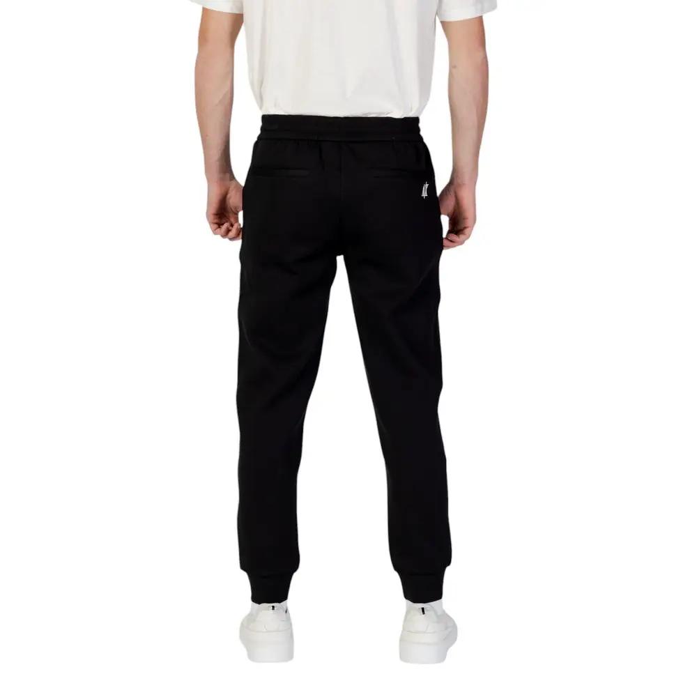 Pantalon de jogging Armani Exchange noir en coton (pantalon d'entraînement)