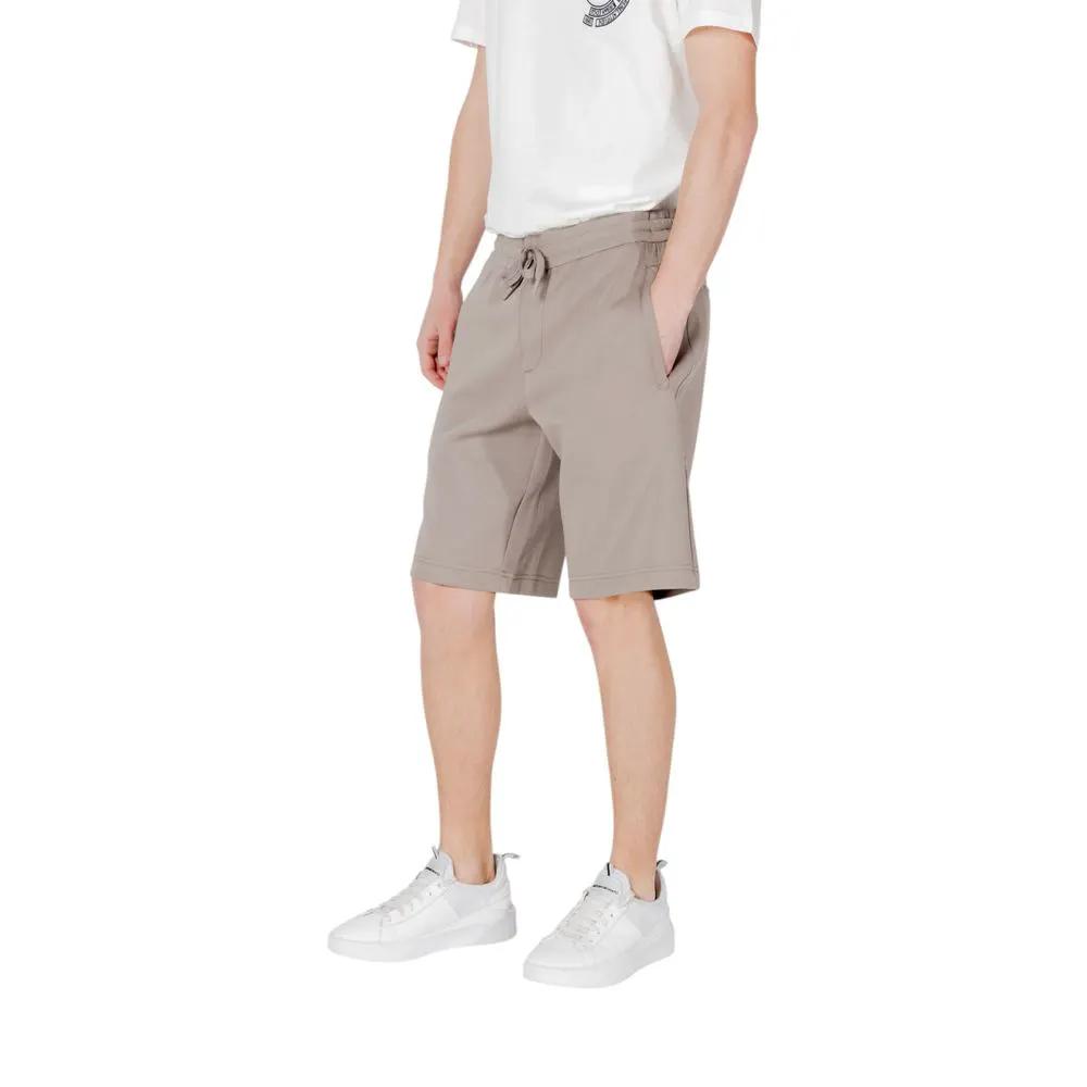 Shorts Bermudes en Coton Marron Armani Exchange