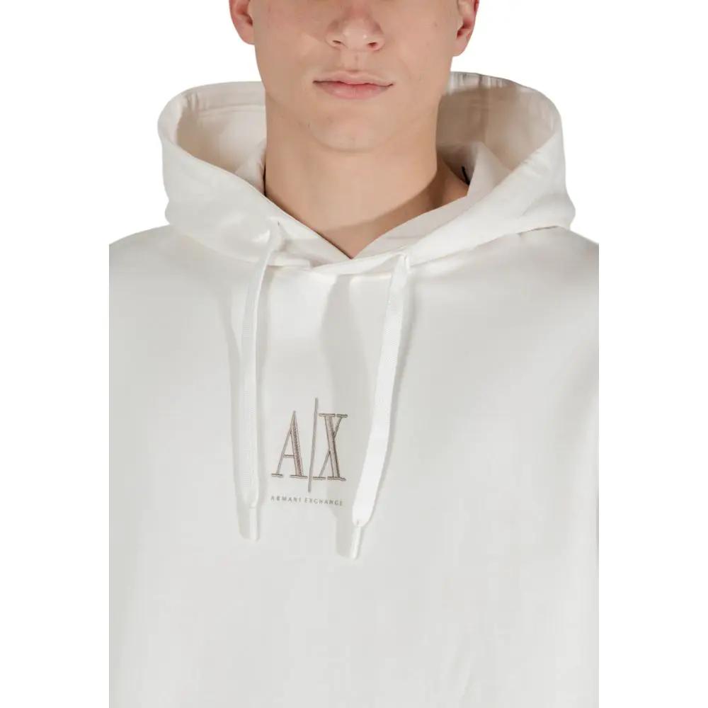 Armani Exchange Armani Exchange Cream Cotton Hoodie