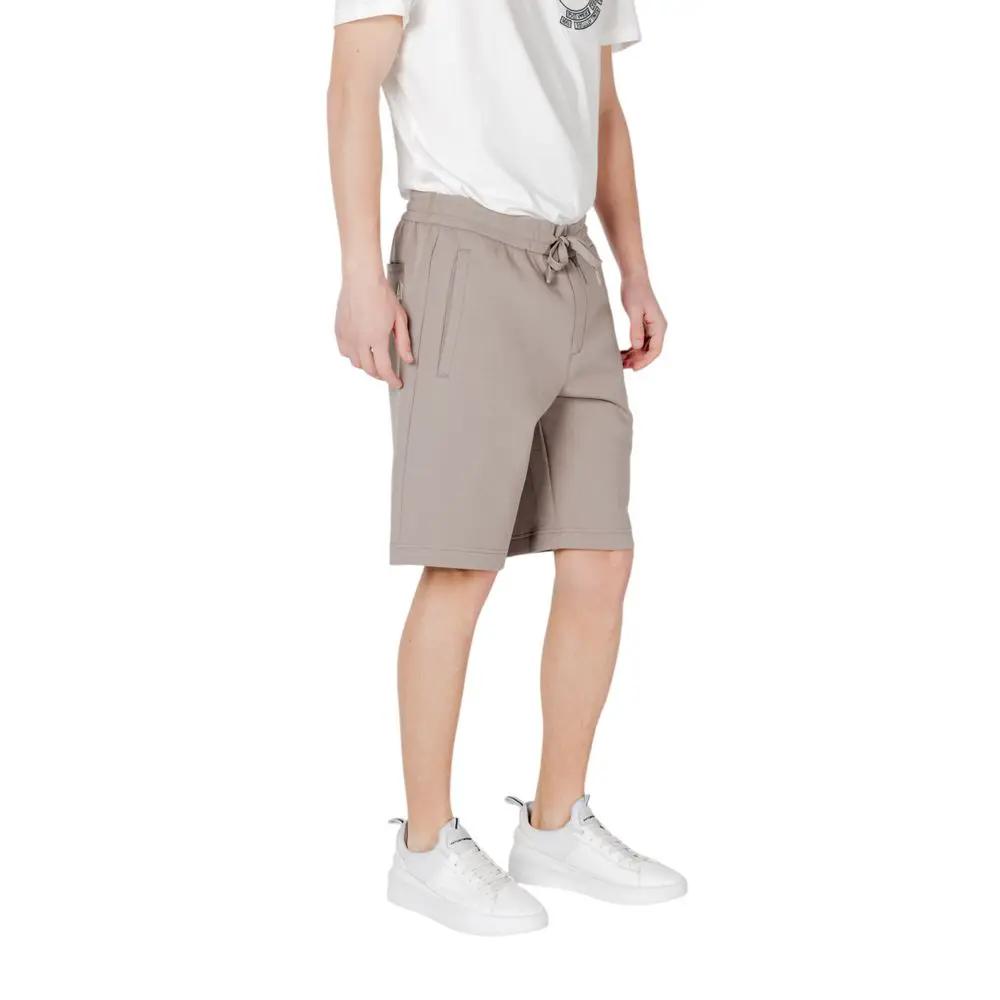 Shorts Bermudes en Coton Marron Armani Exchange