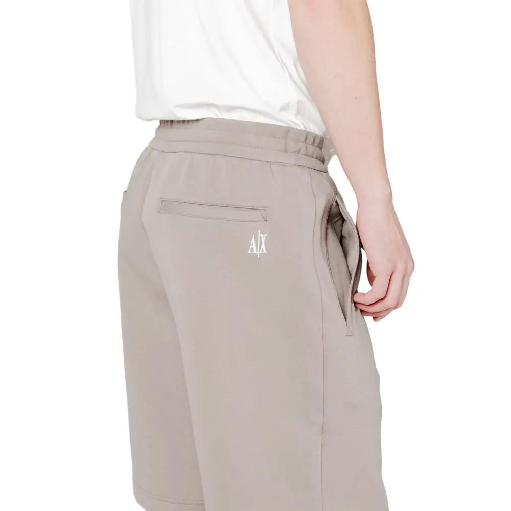 Shorts Bermudes en Coton Marron Armani Exchange