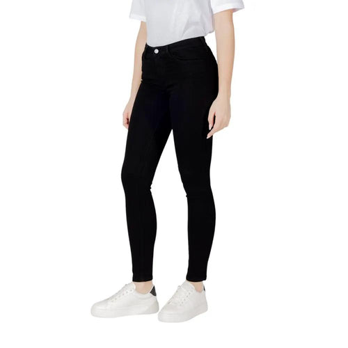 Armani Exchange Jean Skinny en Coton Noir