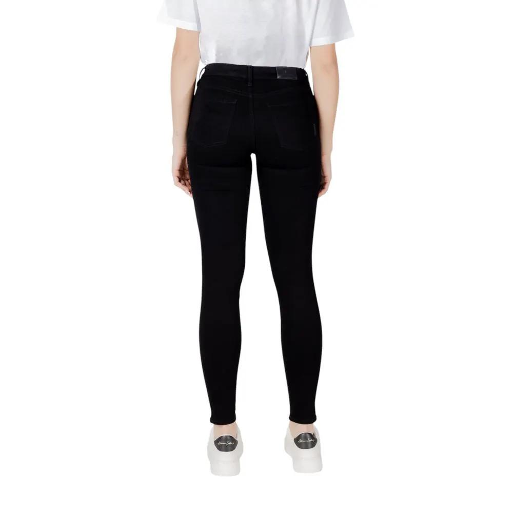 Armani Exchange Jean Skinny en Coton Noir