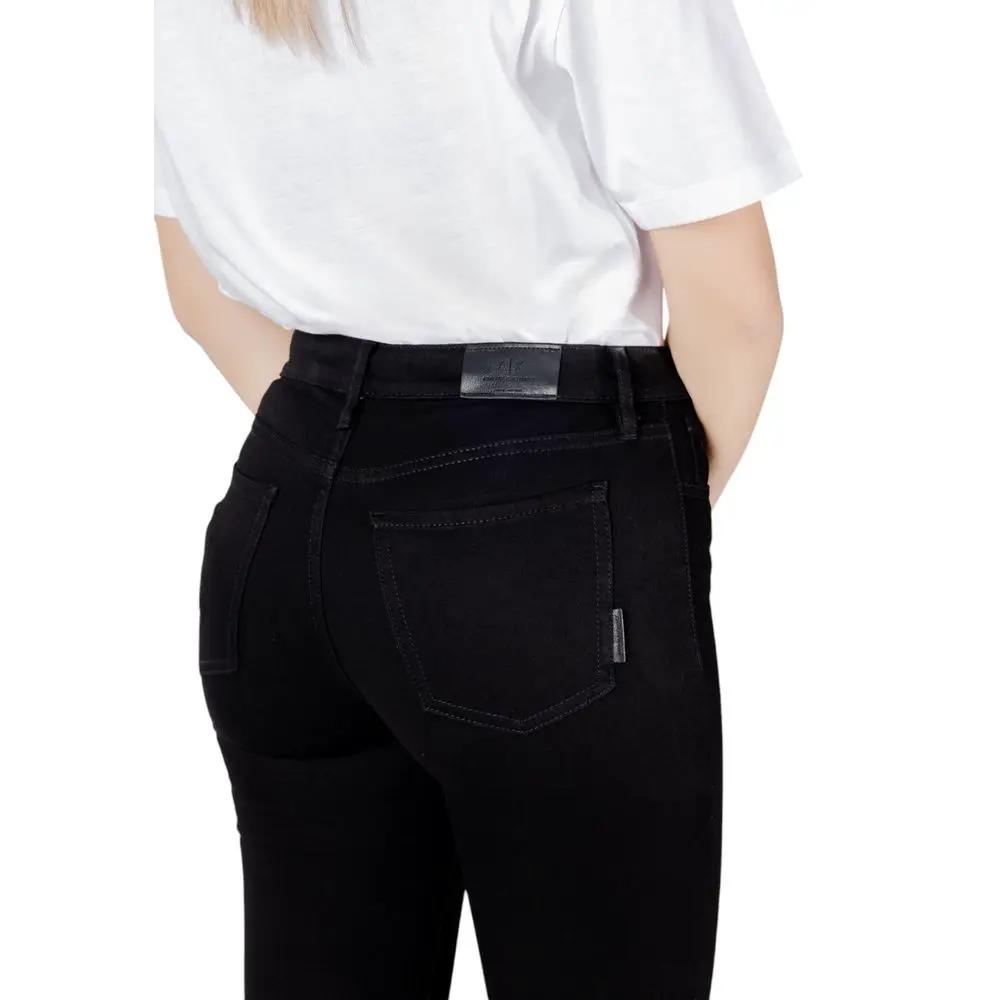 Armani Exchange Jean Skinny en Coton Noir