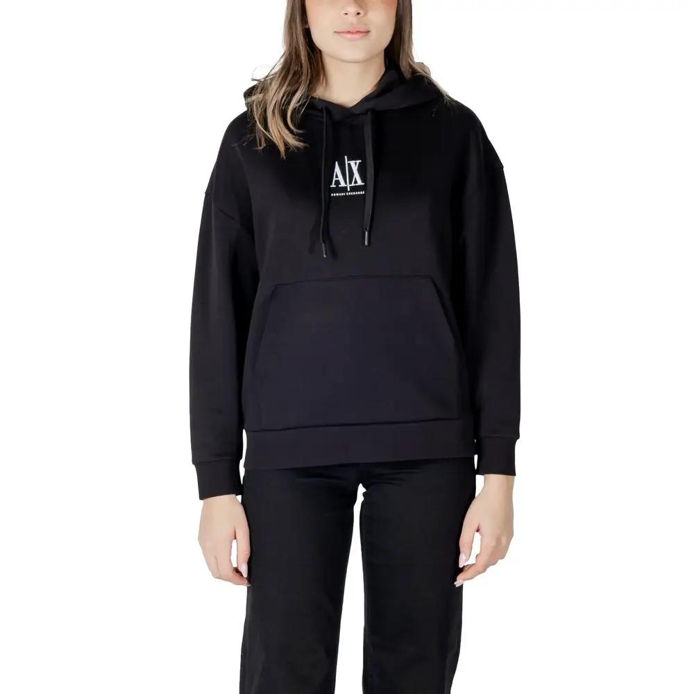 Armani Exchange Armani Exchange Black Cotton Hoodie