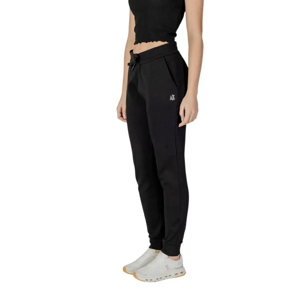 Armani Exchange Armani Exchange Black Cotton Joggers (Workout Pants)
