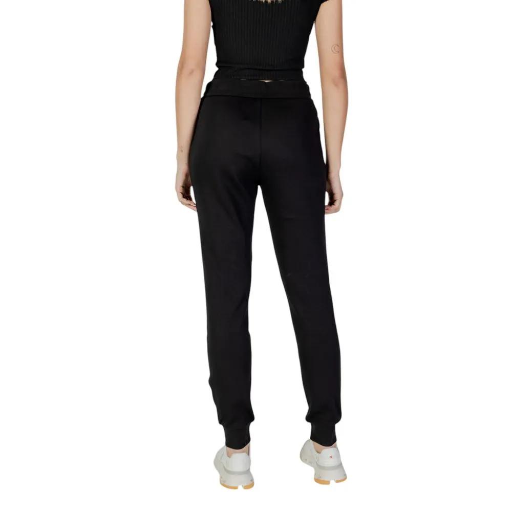 Armani Exchange Black Cotton Joggers (Workout Pants)