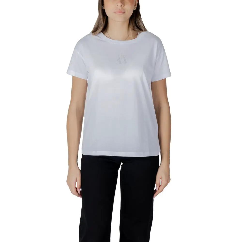 Armani Exchange White Cotton T-Shirt
